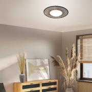 LED-loftslampe Aura, bambus