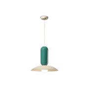 Pau pendellampe, creme/turkis