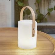 Lindby LED genopladelig udendørs bordlampe Juria, hvid, CCT, IP44