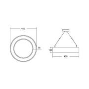 BRUMBERG Biro Circle Ring10 direct CA Ø 45 cm hvid 4000 K