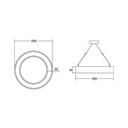 BRUMBERG Biro Circle Ring5 direkte Ø 60 cm DALI hvid 830