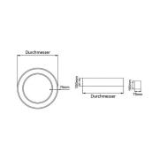 BRUMBERG Biro Circle Ring Ceiling 25 W Ø 60 cm on/off hvid 830