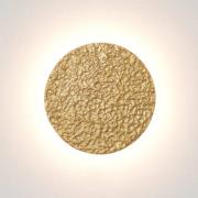 LED-væglampe Meteor, guldfarvet, Ø 27 cm, jern