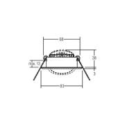 BRUMBERG LED-indbygningsspot BB09, RC-dæmpbar, hvid