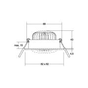 BRUMBERG LED-indbygningsspot BB38 RC tilslutningsdåse struktureret sor...