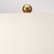 Amarilli bordlampe, bronze, hvid tekstilskærm