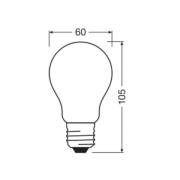 OSRAM LED Classic, mat, E27, 2,2 W, 470 lm, 4.000 K, A40