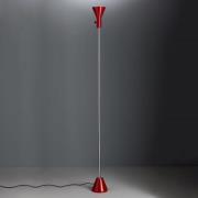TECNOLUMEN Gru - LED-gulvlampe, rød