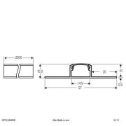 EVN APFL2 alu-fliseprofil, tosidet 200 cm x 5,7 cm