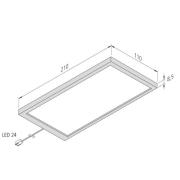 Sky LED-underskabsbelysning, 3 stk., 3.000 K, stål