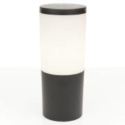 Amelia LED-fodlampe, CCT, sort, højde 25 cm