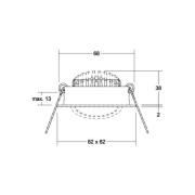 BRUMBERG BB05 indbygning RC driver kantet hvid