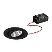 BRUMBERG LED-indbygningsspot 38°, rundt sort 2700K