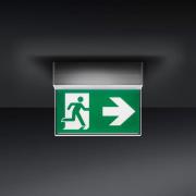 BRUMBERG Rescue To LED-nødlys, IP41, kantet