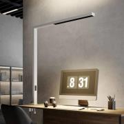 Arcchio Jolinda LED-klemmelampe til kontor, hvid