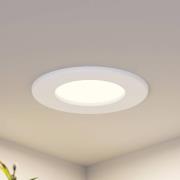 Prios LED-indbygningslampe Cadance, hvid, 11,5 cm, dæmpbar