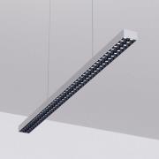 Arcchio LED-kontorpendellampe Jolinda, sølv, 118 cm, op/ned
