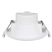 Prios LED-indbygningslampe Rida, sæt med 3, hvid, 19 cm, CCT, IP44