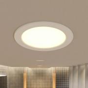 Prios LED-indbygningslampe Rida, 22,5 cm, 25W, 10stk, CCT, dæmpbar