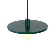 Montoya udendørs LED-hængelampe af aluminium, grøn