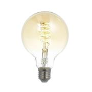 Prios Smart LED-kuglelampe 2stk E27 G95 4,9W klar gul Tuya