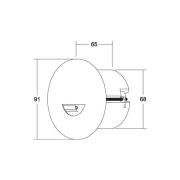 BRUMBERG Adapt wall LED-indbygningsspot, mat hvid