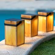 Newgarden Okinawa LED-bordlampe solcelle, bambus