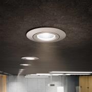 LED indbygningsspot Diled, Ø8,5 cm, 10 W, Dim-To-Warm, stål