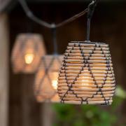 PR Home udendørs lyskæde Lollo, rattan-look, 5-flammede