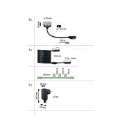 Paulmann Plug & Shine LED-lampe 2W sæt/3