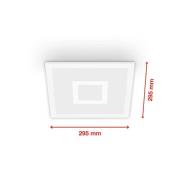 LED-panel Centrelight hvid Remote CCT RGB 30x30cm