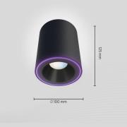 Calex Smart Halo Spot LED-loftspot, sort