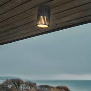 Udendørs loftslampe Aludra, IP54, antracit, aluminium