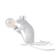 Mouse Lamp deko LED-bordlampe, USB, siddende, hvid
