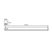 LEDVANCE Batten LED-underskabsbelysning 60cm 3,000K