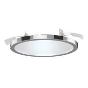 Lightme Aqua Pur LED-indbygningsspot Ø14,7 cm krom