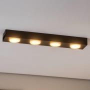Downlight Ian i sort, 4 lyskilder