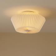 Lindby Magali loftlampe, hvid, papir, Ø 45 cm, E27