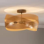 Euluna loftlampe Tornado, guldfarvet, Ø 50 cm