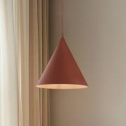 Cono pendel, enkelt lys, Ø 25 cm, teglrød