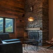 Pendellampe Pantilo Rope 27, brun/ravfarvet/guld, glas, Ø 27 cm