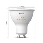 Philips Hue White & Colour Ambiance Starter Kit GU10 4.2W