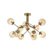 Loftlampe AV-4286-12E, 12 lyskilder, antik guld