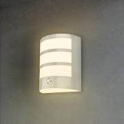 Udendørs LED-væglampe 3793014, kromfarvet, dæmpbar, IP44