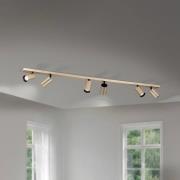 Spotlight Sean, 6 lyskilder, guldfarvet, metal, drejeligt monteret