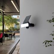 Prios LED-vægspot Wrenley, sort, sensor