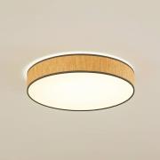 Lindby loftlampe Jutis, beige, tang, Ø 50 cm