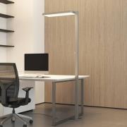 Arcchio LED-gulvlampe Timon, 54W, sølv, højde 195 cm