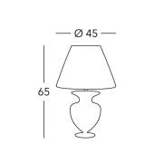 Kolarz Anfora bordlampe, farverig, højde 65 cm, glas