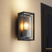 Arcchio udendørs væglampe Ismera, 25 cm, antracit, sensor
